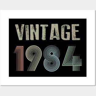 Vintage 1984 36th Birthday Gift Men Women Posters and Art